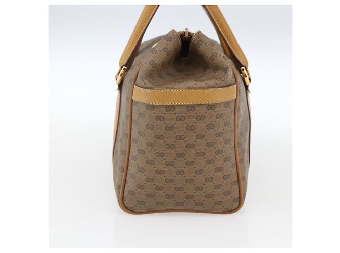 Gucci Borsa a mano Micro GG Supreme in PVC beige e oro 000 40 0207 Auth BA10367 D'oro - vista 3