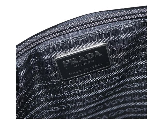 PRADA Handtasche Lackleder Grau Silber Auth ep13103 Braun - Ansicht 10