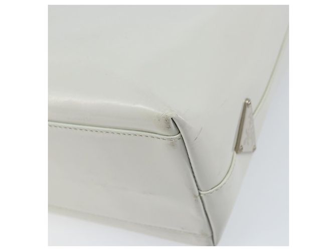 PRADA Handtasche Lackleder Grau Silber Auth ep13103 Braun - Ansicht 15