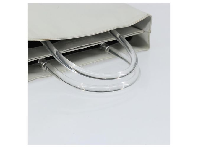 PRADA Handtasche Lackleder Grau Silber Auth ep13103 Braun - Ansicht 6