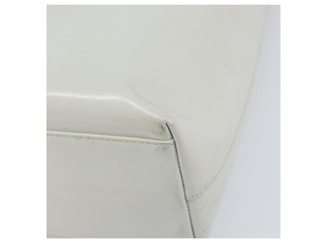 PRADA Handtasche Lackleder Grau Silber Auth ep13103 Braun - Ansicht 8