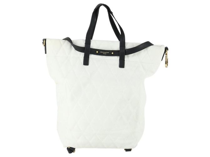 Zaino GIVENCHY in pelle bianca e oro Auth BA10327 Bianco D'oro - vista 2