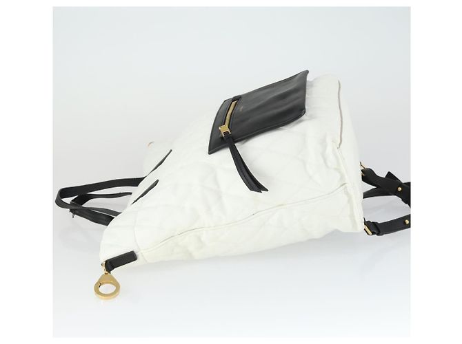 Zaino GIVENCHY in pelle bianca e oro Auth BA10327 Bianco D'oro - vista 4