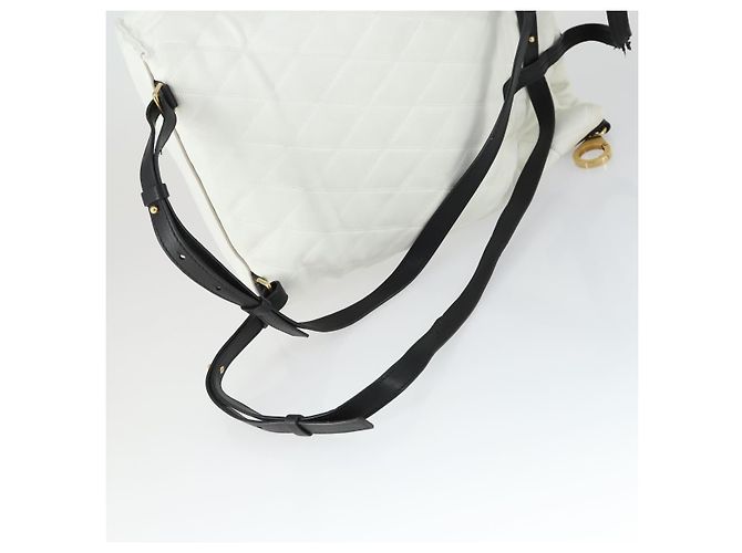 Zaino GIVENCHY in pelle bianca e oro Auth BA10327 Bianco D'oro - vista 9
