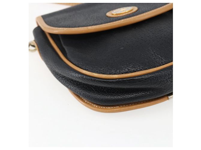 Gucci Borsa a Spalla in Pelle Nera e Oro Auth ep13083 Nero D'oro - vista 14