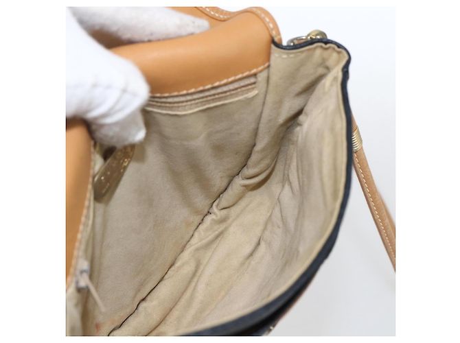Gucci Borsa a Spalla in Pelle Nera e Oro Auth ep13083 Nero D'oro - vista 19