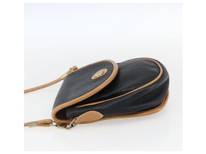 Gucci Borsa a Spalla in Pelle Nera e Oro Auth ep13083 Nero D'oro - vista 3