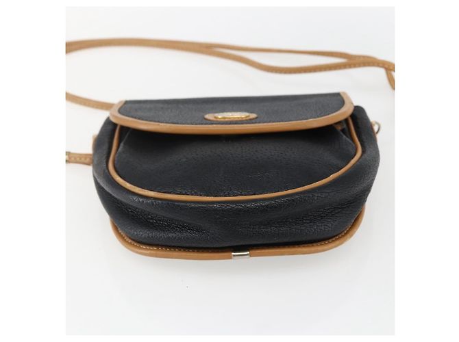 Gucci Borsa a Spalla in Pelle Nera e Oro Auth ep13083 Nero D'oro - vista 5