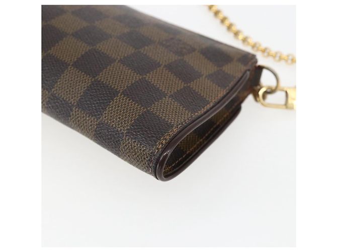 LOUIS VUITTON Pochette Spalla 2Vie Damier Ebano Sophie N51135 LV Auth 168983 Damier ebene - vista 15