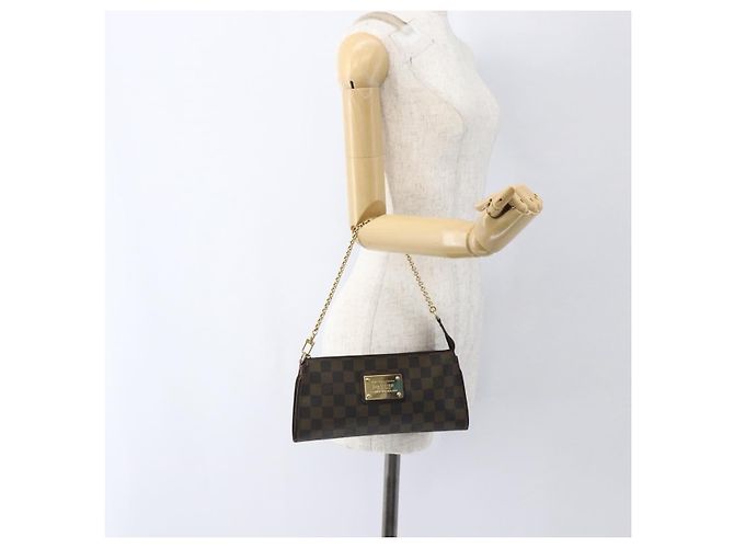 LOUIS VUITTON Pochette Spalla 2Vie Damier Ebano Sophie N51135 LV Auth 168983 Damier ebene - vista 21