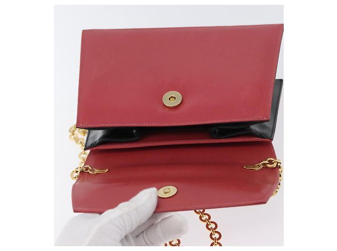Borsa a spalla a catena Salvatore Ferragamo in pelle rosa oro Auth 169714 - vista 10