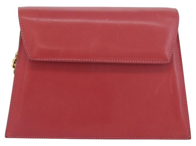 Borsa a spalla a catena Salvatore Ferragamo in pelle rosa oro Auth 169714 - vista 13