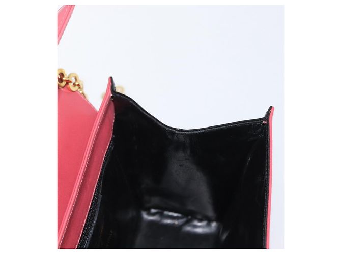 Borsa a spalla a catena Salvatore Ferragamo in pelle rosa oro Auth 169714 - vista 17