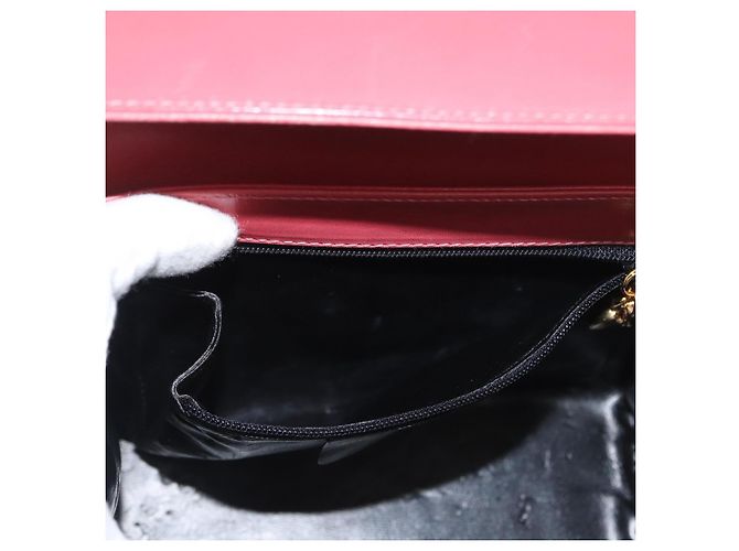 Borsa a spalla a catena Salvatore Ferragamo in pelle rosa oro Auth 169714 - vista 20
