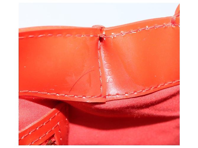 LOUIS VUITTON Monogram Vernis Wilshire PM Bag Orenge Sunset M93644 Auth 171567 - view 12