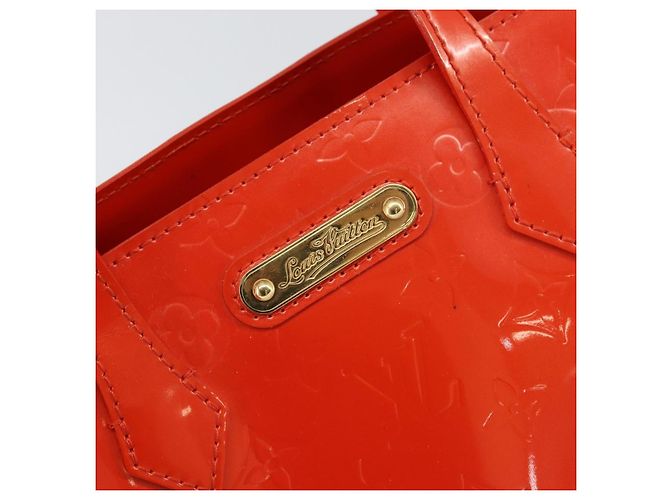 LOUIS VUITTON Monogram Vernis Wilshire PM Bag Orenge Sunset M93644 Auth 171567 - view 17