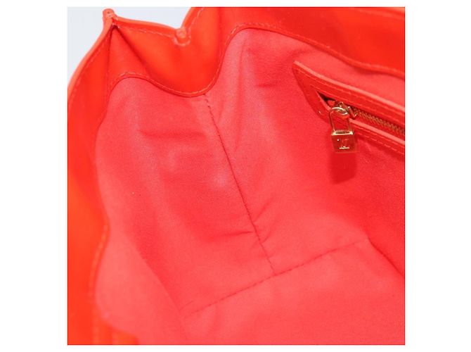 LOUIS VUITTON Monogram Vernis Wilshire PM Bag Orenge Sunset M93644 Auth 171567 - view 19