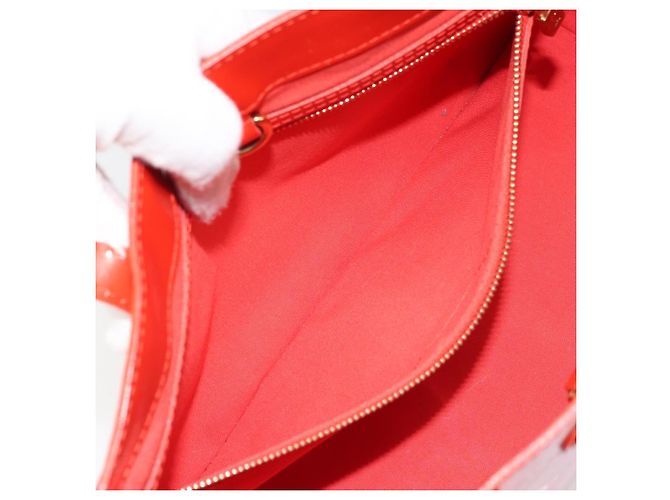 LOUIS VUITTON Monogram Vernis Wilshire PM Bag Orenge Sunset M93644 Auth 171567 - view 21