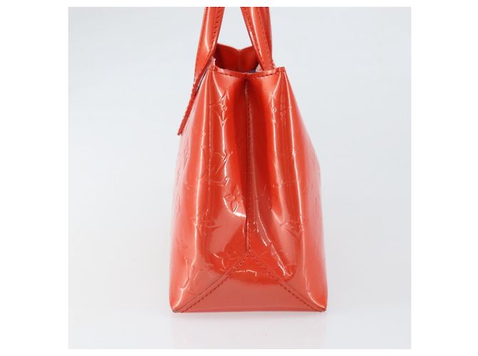 LOUIS VUITTON Monogram Vernis Wilshire PM Bag Orenge Sunset M93644 Auth 171567 - view 3