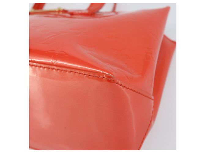 LOUIS VUITTON Monogram Vernis Wilshire PM Bag Orenge Sunset M93644 Auth 171567 - view 9