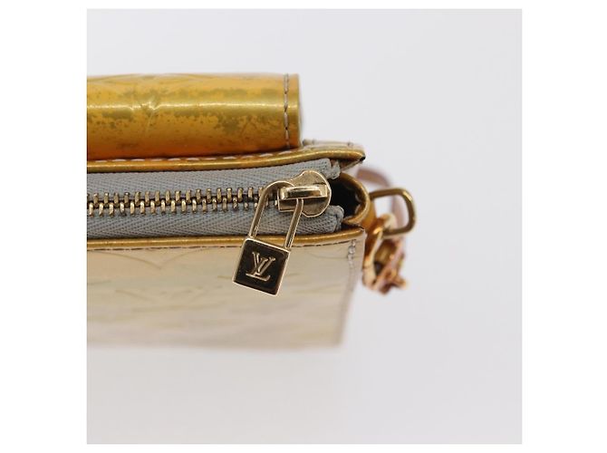 LOUIS VUITTON Monogram Vernis Motto Accessory Pouch Gris M91030 LV Auth 171606 Grey - view 10