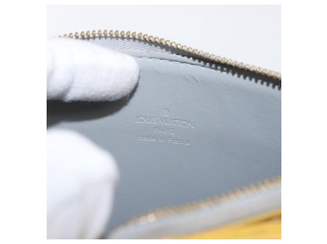 LOUIS VUITTON Monogram Vernis Motto Accessory Pouch Gris M91030 LV Auth 171606 Grey - view 18