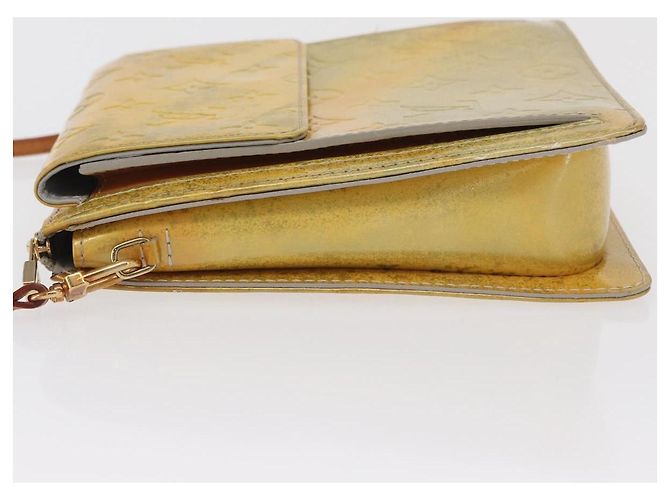 LOUIS VUITTON Monogram Vernis Motto Accessory Pouch Gris M91030 LV Auth 171606 Grey - view 4