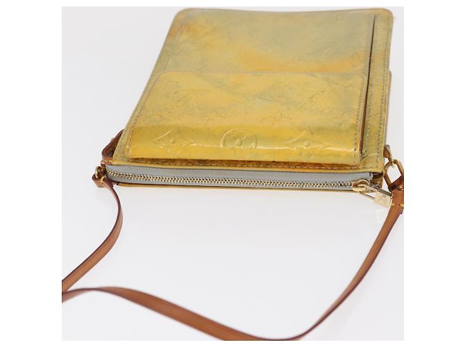 LOUIS VUITTON Monogram Vernis Motto Accessory Pouch Gris M91030 LV Auth 171606 Grey - view 6