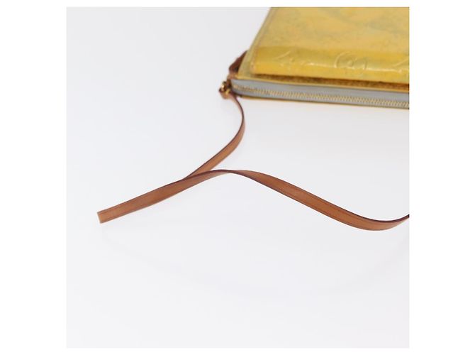 LOUIS VUITTON Monogram Vernis Motto Accessory Pouch Gris M91030 LV Auth 171606 Grey - view 7