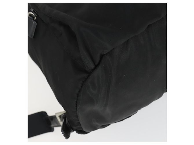 PRADA Backpack Nylon Black Silver Auth bs33169 Silvery - view 15