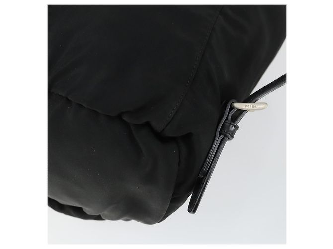 PRADA Backpack Nylon Black Silver Auth bs33169 Silvery - view 16