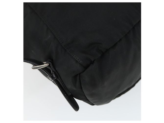 PRADA Backpack Nylon Black Silver Auth bs33169 Silvery - view 17