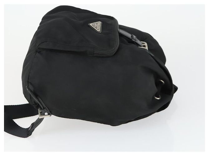 PRADA Backpack Nylon Black Silver Auth bs33169 Silvery - view 3