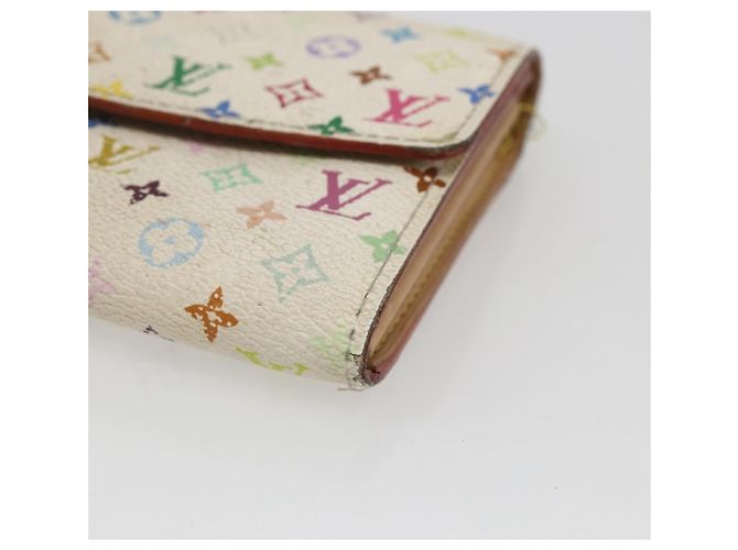 LOUIS VUITTON Monogram Multicolor Portefeuille Sarah Wallet M93532 Auth BA10789 White - view 14