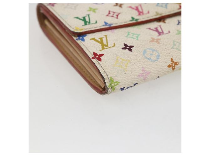 LOUIS VUITTON Monogram Multicolor Portefeuille Sarah Wallet M93532 Auth BA10789 White - view 15