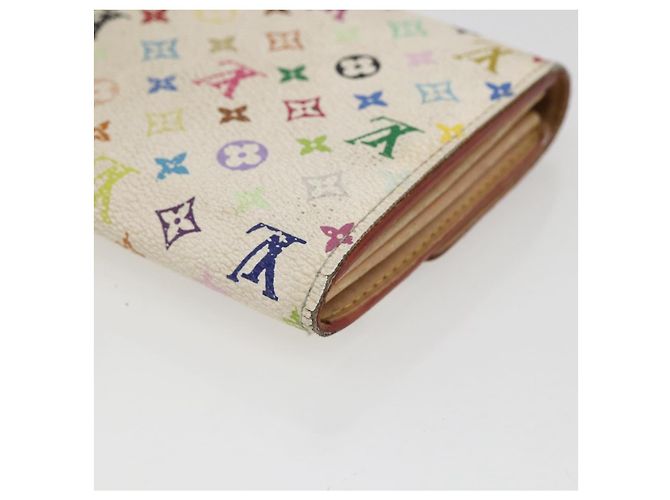 LOUIS VUITTON Monogram Multicolor Portefeuille Sarah Wallet M93532 Auth BA10789 White - view 16