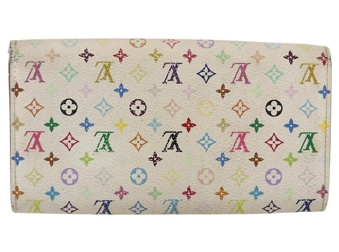 LOUIS VUITTON Monogram Multicolor Portefeuille Sarah Wallet M93532 Auth BA10789 White - view 2