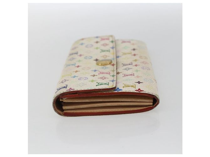 LOUIS VUITTON Monogram Multicolor Portefeuille Sarah Wallet M93532 Auth BA10789 White - view 3