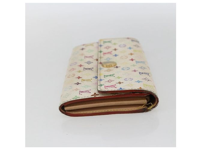 LOUIS VUITTON Monogram Multicolor Portefeuille Sarah Wallet M93532 Auth BA10789 White - view 4