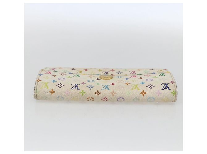 LOUIS VUITTON Monogram Multicolor Portefeuille Sarah Wallet M93532 Auth BA10789 White - view 5