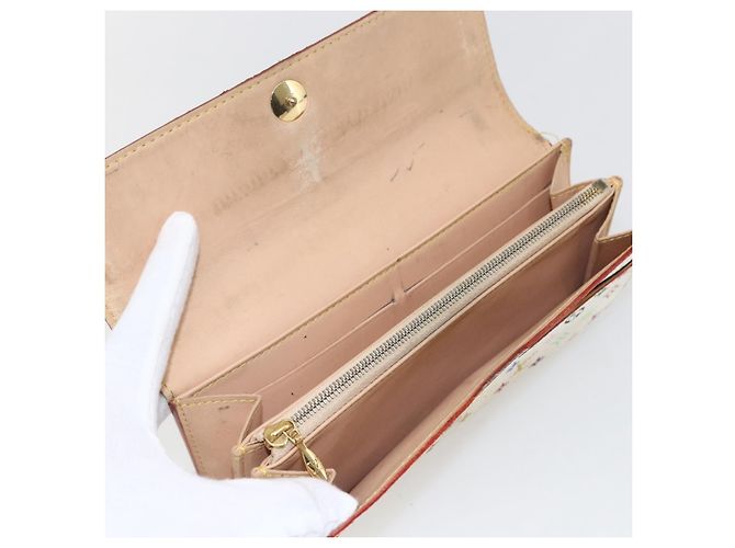 LOUIS VUITTON Monogram Multicolor Portefeuille Sarah Wallet M93532 Auth BA10789 White - view 9