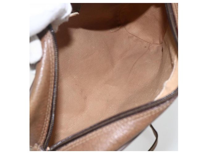 Borsa Sherry Line GG Supreme Web di GUCCI in PVC beige e oro 56 02 087 Auth BA10727 D'oro - vista 10