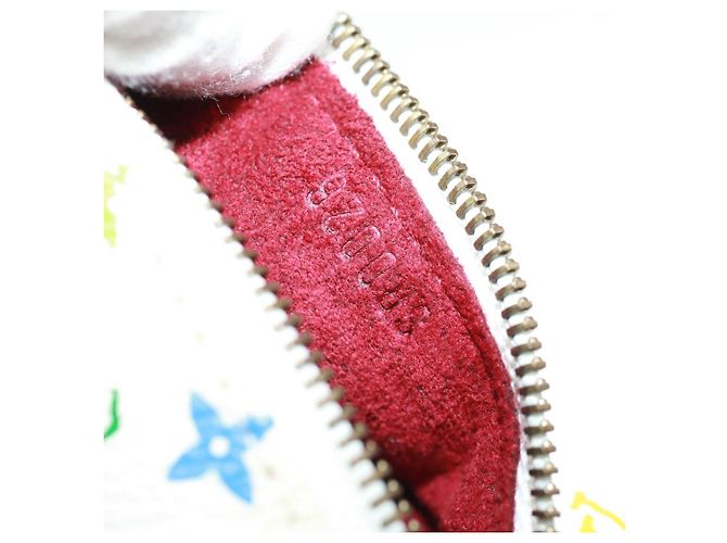 MÜNZBEUTEL BERLANGO MONOGRAMM MULTICOLOR LOUIS VUITTON WEISS M58028 Auth BA10526V Weiß - Ansicht 11