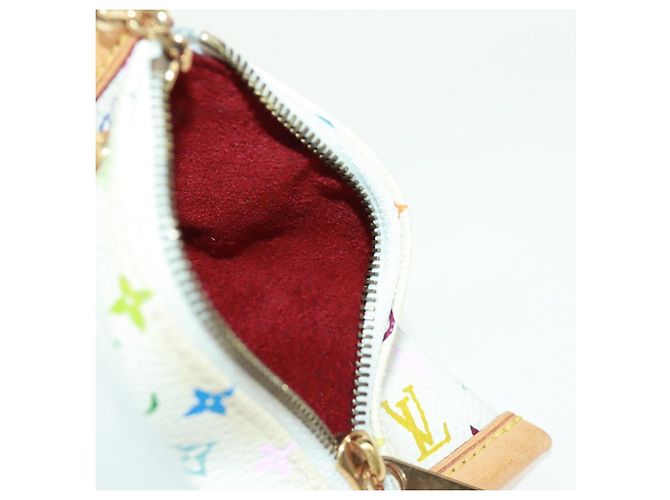 MÜNZBEUTEL BERLANGO MONOGRAMM MULTICOLOR LOUIS VUITTON WEISS M58028 Auth BA10526V Weiß - Ansicht 19