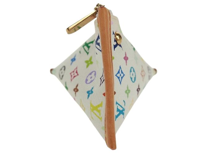 MÜNZBEUTEL BERLANGO MONOGRAMM MULTICOLOR LOUIS VUITTON WEISS M58028 Auth BA10526V Weiß - Ansicht 2