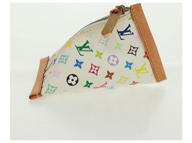 MÜNZBEUTEL BERLANGO MONOGRAMM MULTICOLOR LOUIS VUITTON WEISS M58028 Auth BA10526V Weiß - Ansicht 3