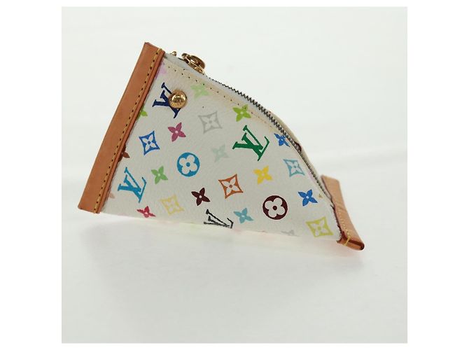 MÜNZBEUTEL BERLANGO MONOGRAMM MULTICOLOR LOUIS VUITTON WEISS M58028 Auth BA10526V Weiß - Ansicht 4