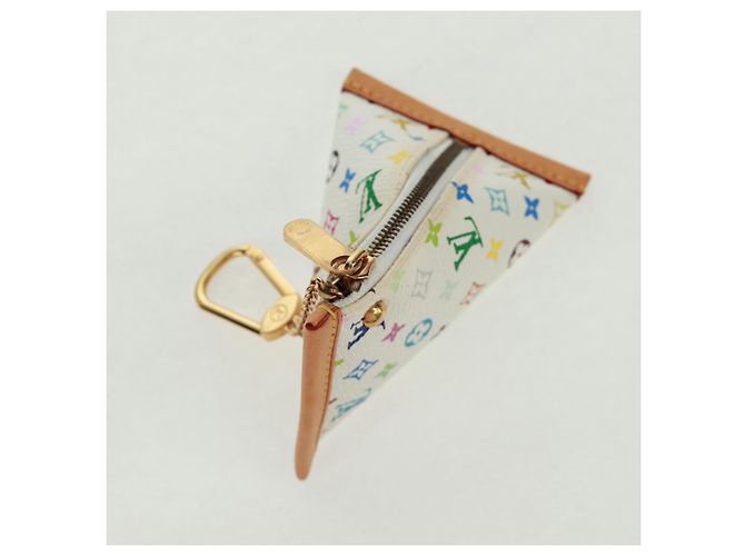 MÜNZBEUTEL BERLANGO MONOGRAMM MULTICOLOR LOUIS VUITTON WEISS M58028 Auth BA10526V Weiß - Ansicht 5