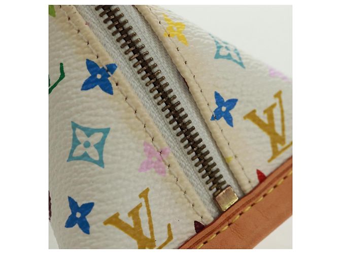 MÜNZBEUTEL BERLANGO MONOGRAMM MULTICOLOR LOUIS VUITTON WEISS M58028 Auth BA10526V Weiß - Ansicht 8