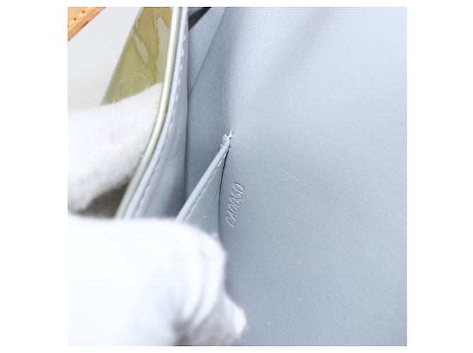 LOUIS VUITTON Borsa Thompson Street Monogram Vernis Grigia M91008 LV Auth ti3651 Grigio - vista 12